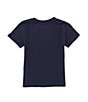 Color:Dark Navy - Image 2 - Little Boys 2T-7 Short Sleeve Barking Tiger KTO Graphic T-Shirt