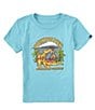 Color:Marine Blue - Image 1 - Little Boys 2T-7 Short Sleeve Barking Tiger KTO Graphic T-Shirt