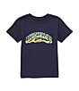Color:Dark Navy - Image 1 - Little Boys 2T-7 Short Sleeve Bubble Arch KTO T-Shirt