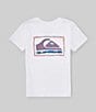 Color:White - Image 1 - Little Boys 2T-7 Short Sleeve Surf Safari KTO T-Shirt
