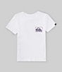 Color:White - Image 2 - Little Boys 2T-7 Short Sleeve Surf Safari KTO T-Shirt
