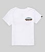 Color:White - Image 2 - Little Boys 2T-7 Short Sleeve Tropical Fade KTO T-Shirt