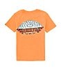Color:Tangerine - Image 1 - Little Boys 2T-7 Short Sleeve Tropical Fade KTO T-Shirt