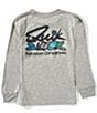 Quiksilver Little Boys Long Sleeve Type-Site Pullover T-Shirt, Color:Grey Heather - Image 1