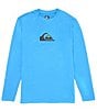 Color:Azure Blue - Image 1 - Long-Sleeve Solid Streaks UPF T-shirt