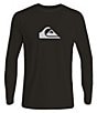 Color:Black - Image 1 - Long-Sleeve Solid Streaks UPF T-shirt