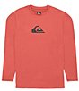 Color:Mineral Red - Image 1 - Long-Sleeve Solid Streaks UPF T-shirt