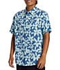 Color:Monaco Blue - Image 3 - Short Sleeve Apero Organic Classic Woven Shirt
