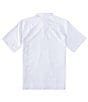 Color:White - Image 2 - Short Sleeve Kings Cliff Micro-Check Woven Shirt