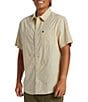 Color:Birch Mini Mo - Image 3 - Short Sleeve Mini Mo Woven Poplin Shirt
