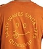 Color:Mango - Image 3 - Short Sleeve Tasty Waves Graphic T-Shirt