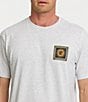 Quiksilver Sun Roots Mod Graphic Short Sleeve T-Shirt, Color:Silver White Heather - Image 2