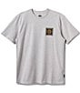 Quiksilver Sun Roots Mod Graphic Short Sleeve T-Shirt, Color:Silver White Heather - Image 3