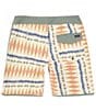 Color:Oyster White - Image 2 - Surfsilk Scallop 19#double; Outseam Printed Board Shorts