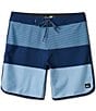 Quiksilver Surfsilk Tijuana 19#double; Outseam Mixed Media Board Shorts, Color:Navy - Image 1