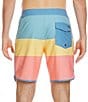 Quiksilver Surfsilk Tijuana 19#double; Outseam Mixed Media Board Shorts, Color:Island Waters - Image 2