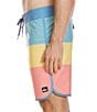 Quiksilver Surfsilk Tijuana 19#double; Outseam Mixed Media Board Shorts, Color:Island Waters - Image 3