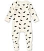 Quincy Mae Baby Boys Bat Print Footed Coverall - Image 2