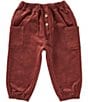 Quincy Mae Baby Boys Luca Black Cherry Pants - Image 1