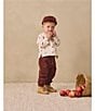 Quincy Mae Baby Boys Luca Black Cherry Pants - Image 3