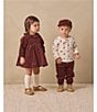 Quincy Mae Baby Boys Luca Black Cherry Pants - Image 4