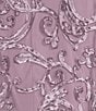 Color:Orchid - Image 5 - 3/4 Sleeve Scoop Neck Detachable Necklace 2-Piece Jacket Dress