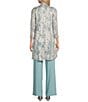 R & M Richards 3/4 Sleeve Scoop Neck 3-Piece Pant Set - Image 1