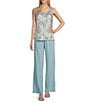 R & M Richards 3/4 Sleeve Scoop Neck 3-Piece Pant Set - Image 3