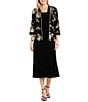 R & M Richards Brocade Jacket Midi Dress - Image 1