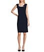 R & M Richards Embroidered Soutache Sequin Jacket Dress, Color:Navy/Rose - Image 3