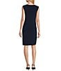 R & M Richards Embroidered Soutache Sequin Jacket Dress, Color:Navy/Rose - Image 4