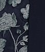 R & M Richards Petite Size 3-Piece Embroidered Pant Set, Color:Navy/Sage - Image 3