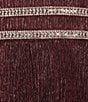 R & M Richards Petite Size Sleeveless Surplice V-Neck Pleated Crinkle Gown, Color:Merlot - Image 3