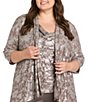 R & M Richards Plus Size 3-Piece Floral Jacquard Set - Image 5