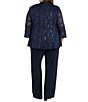 R & M Richards Plus Size 3-Piece Sequin Lace Set - Image 2