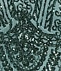 Color:Seafoam - Image 3 - Plus Size Cap Sleeve V-Neck Godet Insets Embroidered Sequin Dress