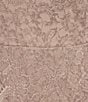 R & M Richards Plus Size Stretch Lace Charmeuse Round Neck 3/4 Sleeves Glitter 2-Piece Jacket Dress, Color:Champagne - Image 5