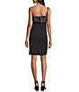R & M Richards Scuba Strapless Bow Sleeveless Sheath Dress, Color:Black - Image 2