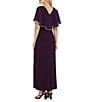 R & M Richards V-Neck Caplet Long Dress - Image 2