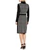 R & M Richards Windowpane Belted Shift Dress - Image 2