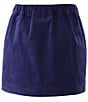 Color:Navy - Image 2 - Little/Big Girls 2-10 Cord Button Front Skirt