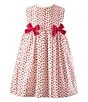 Color:Red - Image 1 - Little/Big Girls 2-10 Mini Strawberry Bow Dress