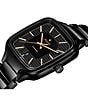 Radio Unisex True Square Automatic Ceramic Bracelet Watch - Image 3