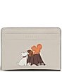 Radley London Autumn Leaves Small Card Case, Color:Snow - Image 1