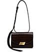 Radley London Belsize Small Crocodile Embossed Shoulder Bag, Color:Dark Oak - Image 1
