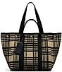 Radley London Hadleigh Place Check Large Open Tote Bag, Color:Porcini - Image 1