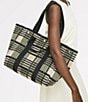 Radley London Hadleigh Place Check Large Open Tote Bag, Color:Porcini - Image 5