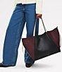 Radley London Delphine XL Colorblock Tote Bag, Color:Dark Cherry - Image 5