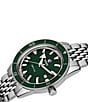 Color:Silver - Image 2 - Men's Captain Cook Automatic Green Dial Bracelet Watch