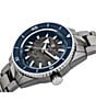 Color:Two Tone - Image 2 - Men's Captain Cook High-Tech Automatic Blue Dial Two Tone Stainless Steel Bracelet Watch